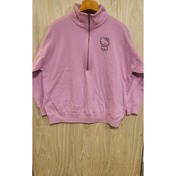 Hello‎ Kitty Sanrio Sweater Women's 2 Fleece Pullover Crew - Picture 1 of 6